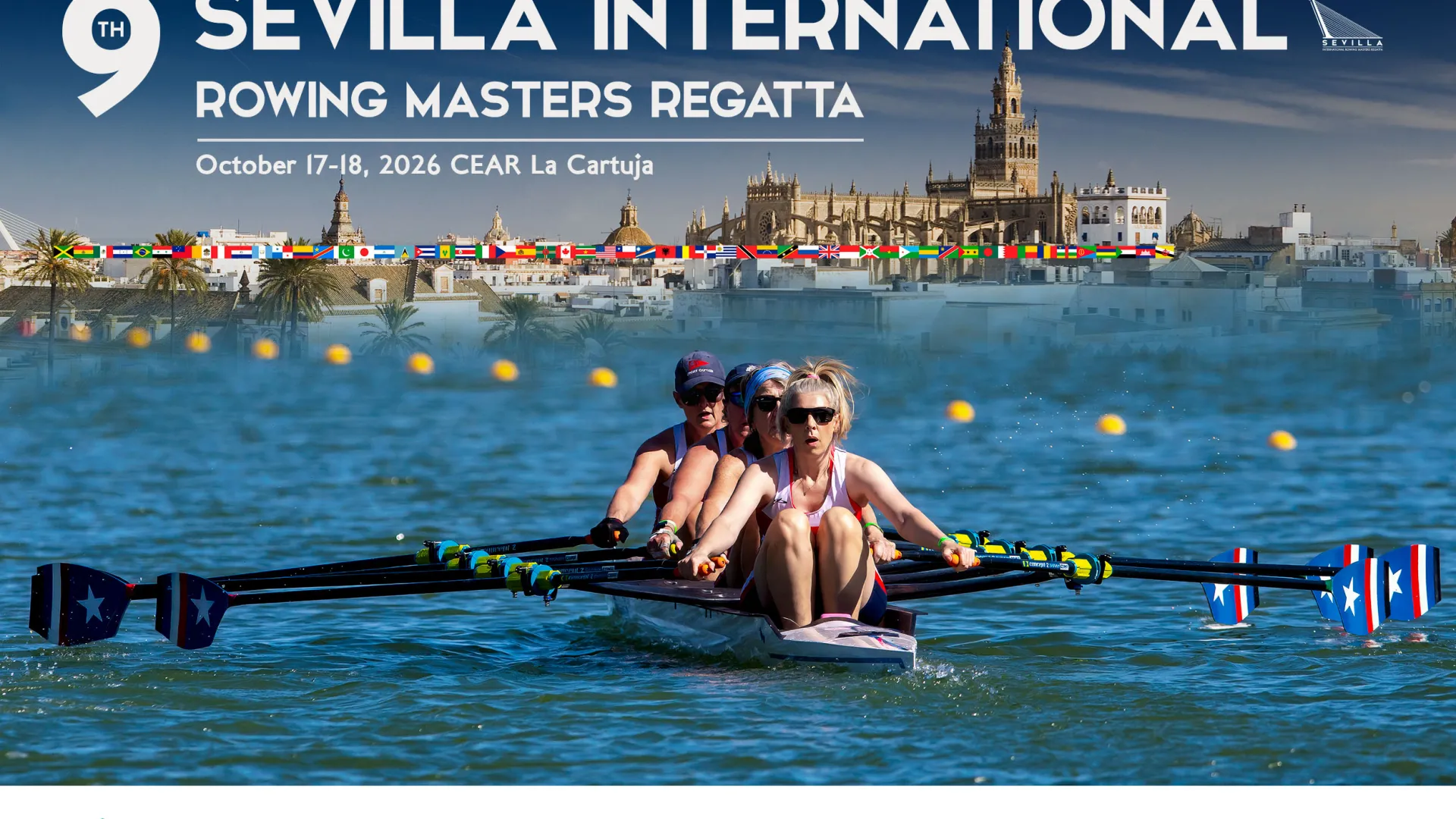 Cartel 9ª Sevilla Internacional Rowing Masters Regatta