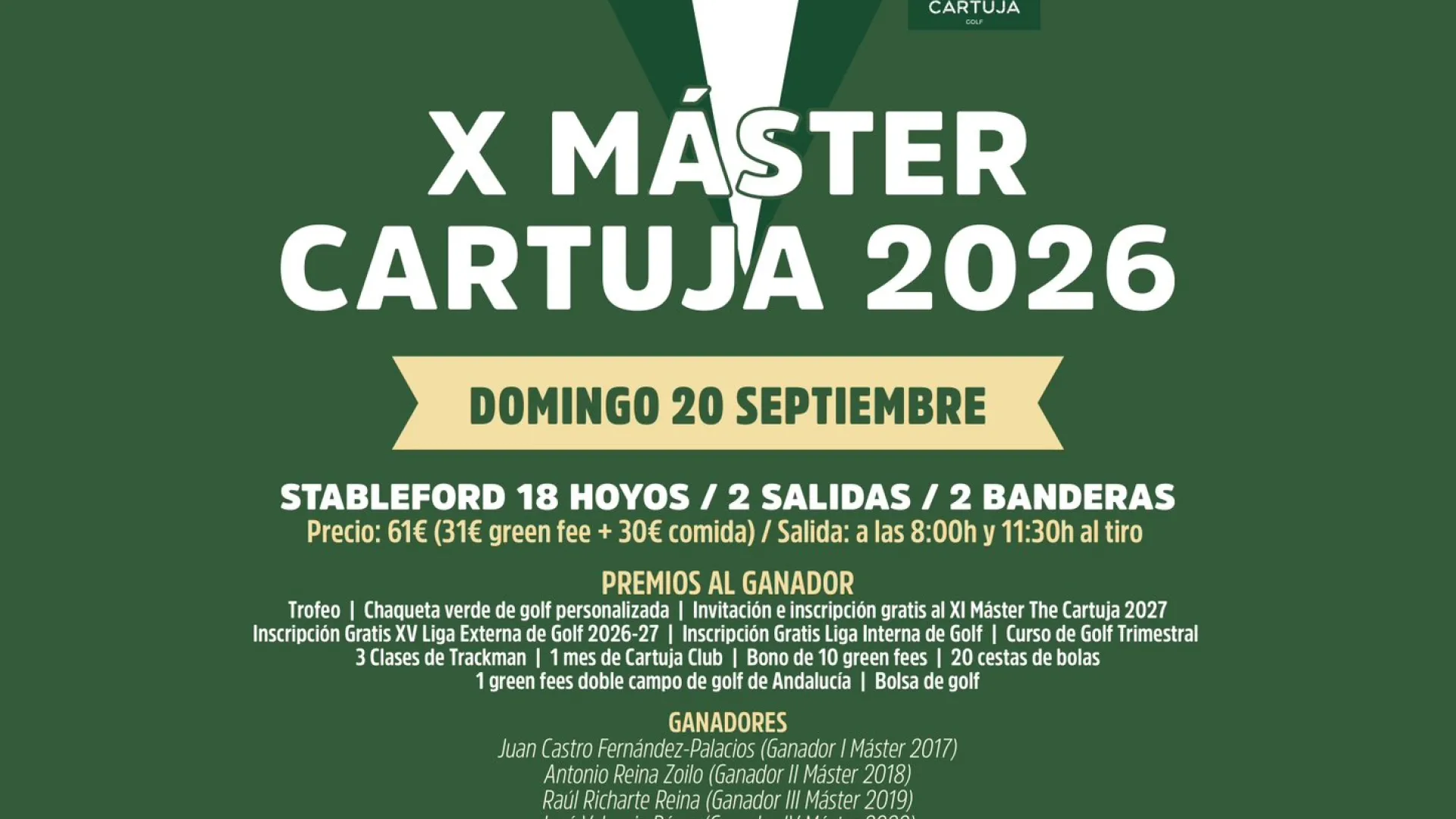 Cartel X Máster Cartuja