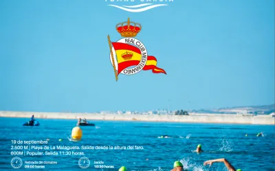 Cartel XV Travesía a Nado R.C. Mediterráneo Memorial Tomás García Zamudio